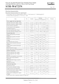 STR-W6723N Datasheet Page 3