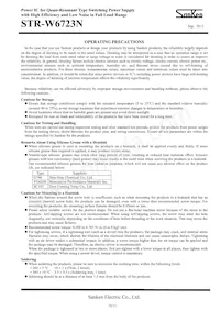 STR-W6723N Datasheet Page 10