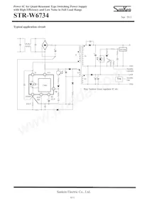 STR-W6734 Datasheet Page 8