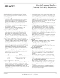 STR-W6735 Datasheet Page 12