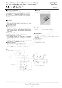 STR-W6750F Datasheet Cover
