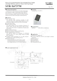 STR-X6737M Datasheet Cover