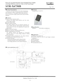 STR-X6750B Datasheet Cover