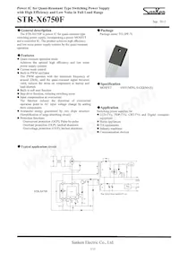 STR-X6750F Datasheet Cover