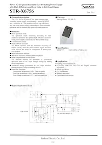 STR-X6756 Datasheet Cover