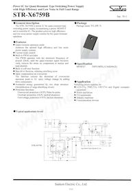 STR-X6759B Datasheet Cover
