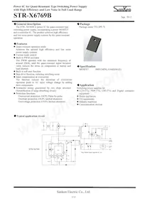 STR-X6769B Datasheet Cover