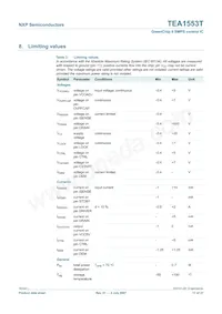 TEA1553T/N1數據表 頁面 17