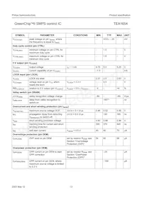 TEA1654T Datasheet Page 13