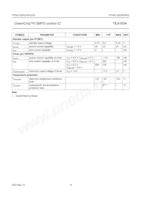 TEA1654T Datasheet Page 14