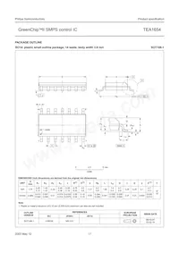 TEA1654T Datasheet Page 17