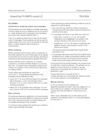 TEA1654T Datasheet Pagina 18