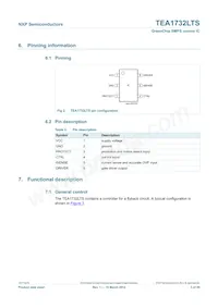 TEA1732TS/1H Datasheet Page 3