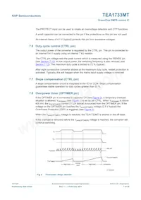 TEA1733MT/N2數據表 頁面 7