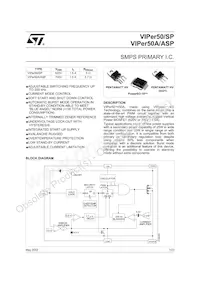 VIPER50SP13TR Datasheet Cover