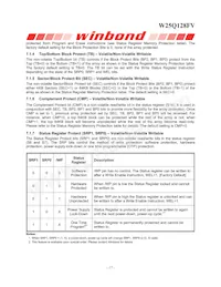 W25Q128FVEIP Datasheet Pagina 18