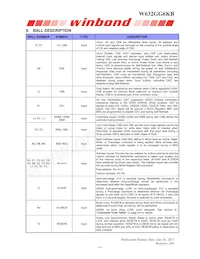 W632GG6KB-18 Datasheet Page 9