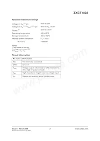 ZXCT1022E5TA Datasheet Page 2