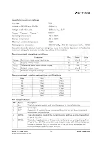 ZXCT1050E5TA Datasheet Page 2