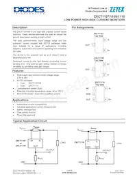 ZXCT1110W5-7 Datasheet Cover