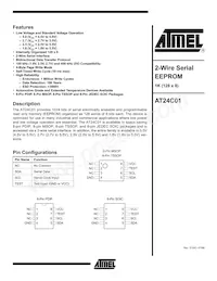 AT24C01-10SI-2.5 Datasheet Cover
