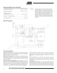 AT24C08AN-10SI-2.7-T Datasheet Page 2