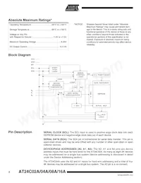 AT24C16AN-10SI-2.7-T數據表 頁面 2