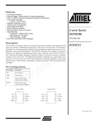 AT24C21-10SI-2.5 Datenblatt Cover