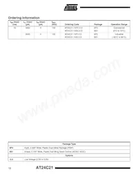 AT24C21-10SI-2.5 Datasheet Pagina 12