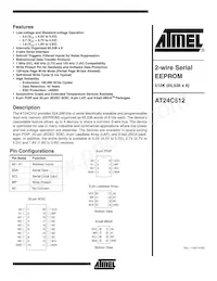 AT24C512-10TI-2.7-T Datenblatt Cover