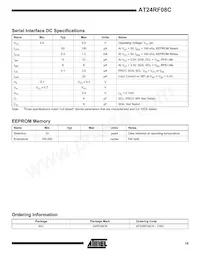 AT24RF08CN-10SC Datasheet Page 19