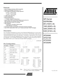 AT25160N-10SC-1.8 Datasheet Copertura
