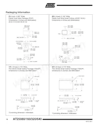 AT25160N-10SC-1.8 Datasheet Page 18