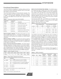 AT25256W-10SI Datasheet Page 7