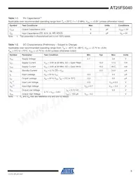 AT25FS040Y7-YH27-T Datasheet Page 3