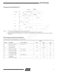 AT27BV020-90VI Datasheet Page 7