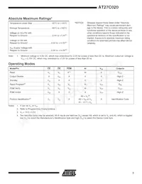 AT27C020-55TU Fiche technique Page 3