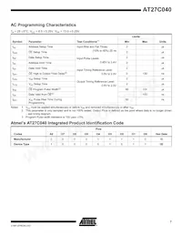 AT27C040-70TU Datasheet Page 7