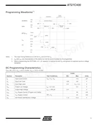 AT27C400-90PC Datasheet Page 7