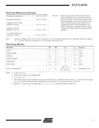 AT27C4096-90VI Datasheet Page 3