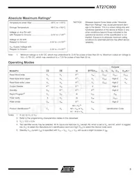 AT27C800-12RC Datasheet Page 3