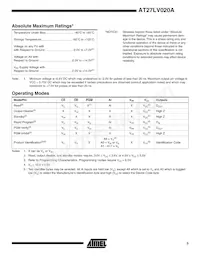 AT27LV020A-90VC Datasheet Page 3