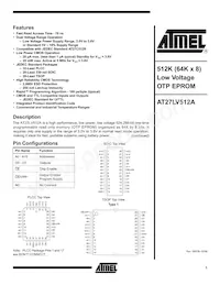 AT27LV512A-90TI Datasheet Cover