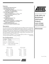 AT27LV520-90XC Datasheet Cover