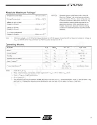 AT27LV520-90XC Datasheet Page 3