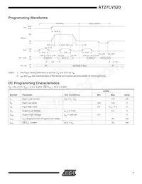 AT27LV520-90XC Datasheet Page 7