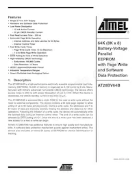 AT28BV64B-20TI Datasheet Cover