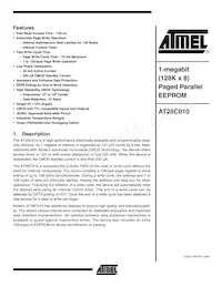 AT28C010E-15PU Datasheet Cover