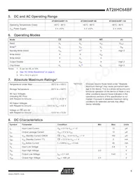 AT28HC64BF-90TU Datasheet Page 5