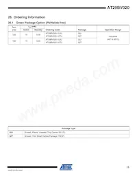 AT29BV020-12JU Datasheet Page 13